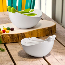 САЛАТНИЦА С ЛОЖКАМИ SPARROW 30х23х15см.